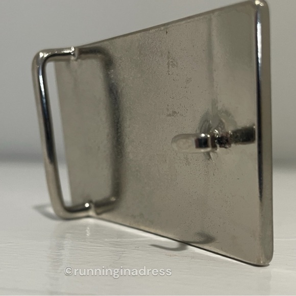 Vintage Moschino Silver Logo Belt Buckle Replacement main image 6